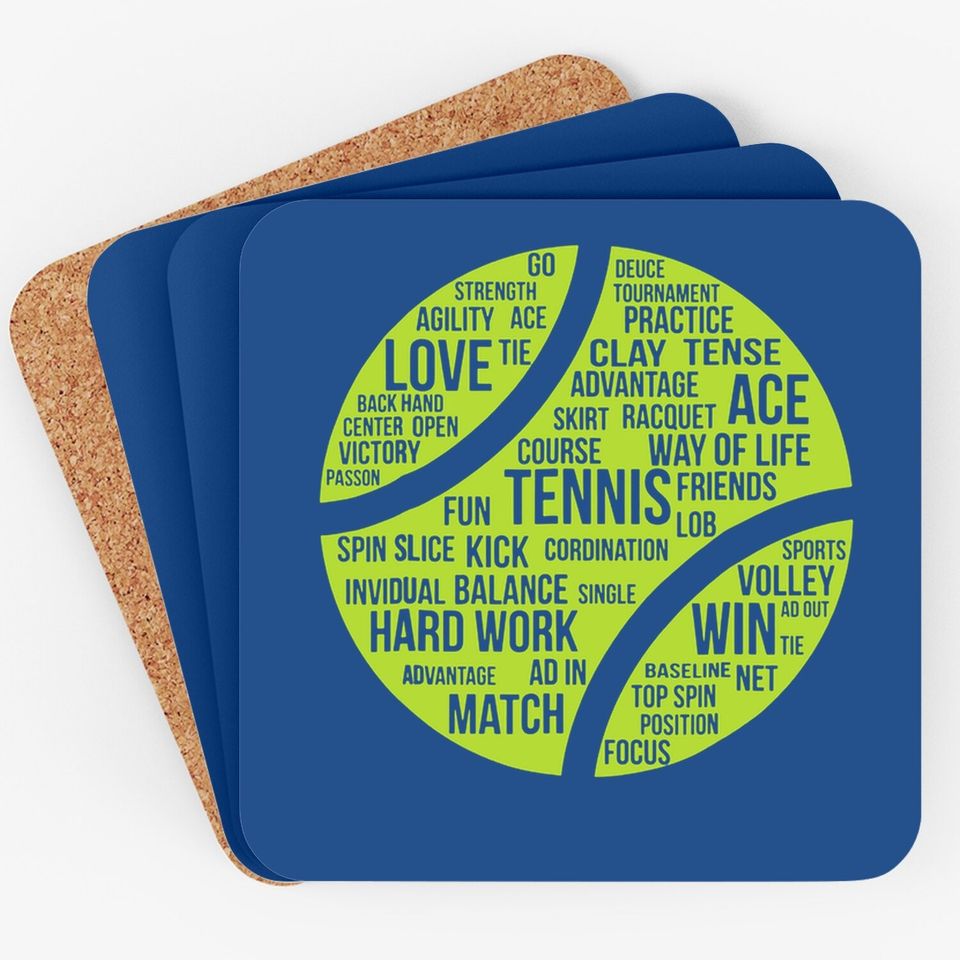 Tennis Quote Coaster