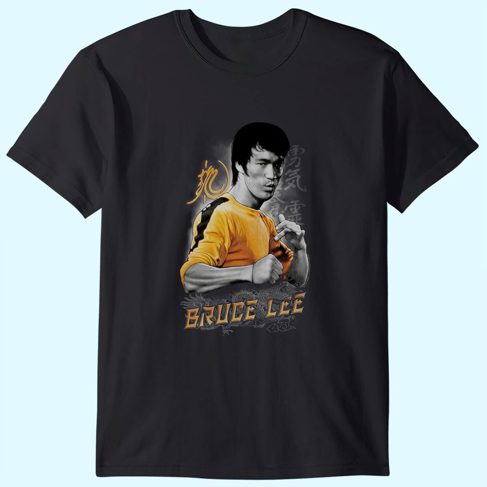 Bruce Lee Quote Yellow Dragon T Shirt