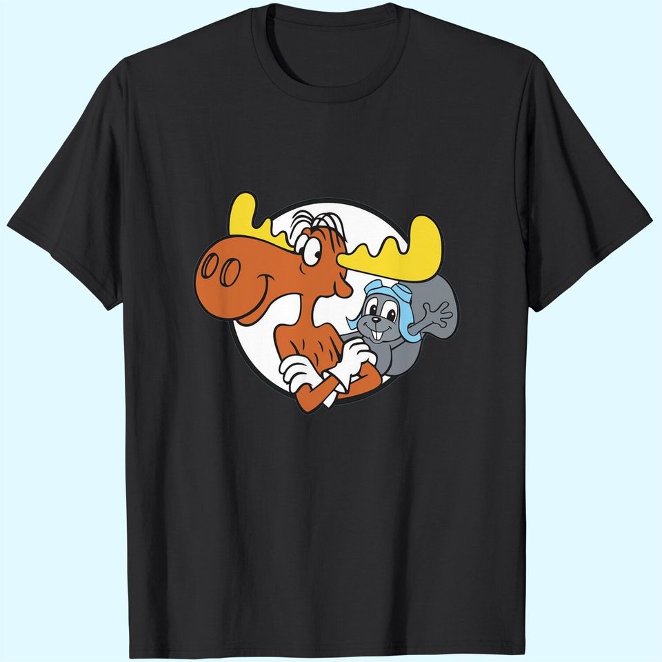 Rocky and Bullwinkle Shirt You Can Count On Bullwinkle and Me Shirt