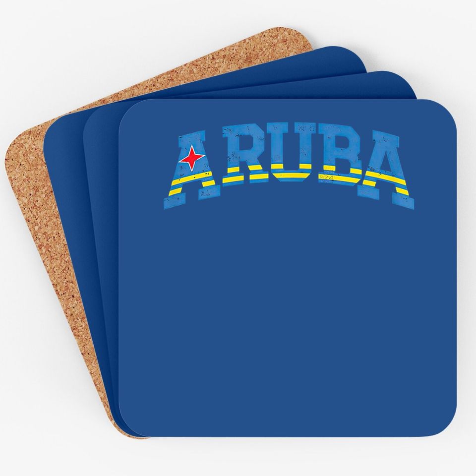 Aruba Sports Design Flag Coaster