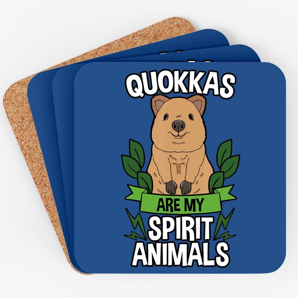 Quokka Spirit Animal Australian Kangaroo Coaster