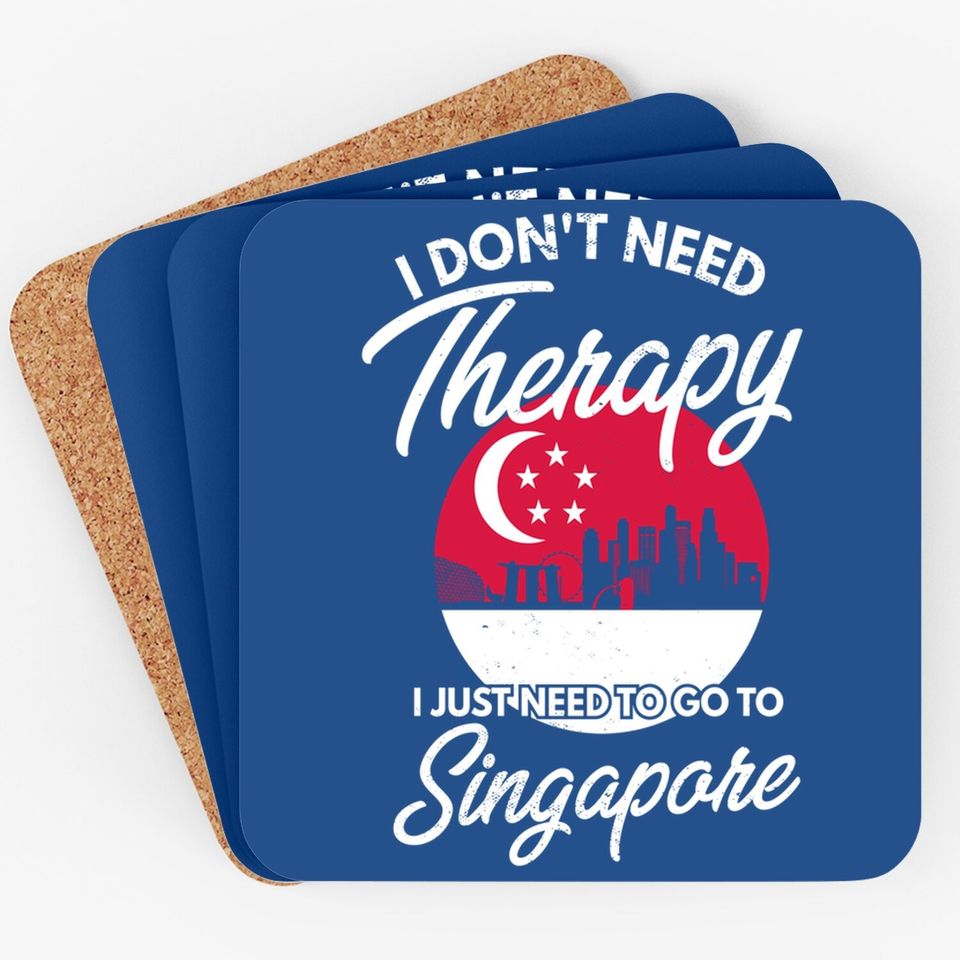 Singapore Flag I Vacation Gift I Singapore Coaster