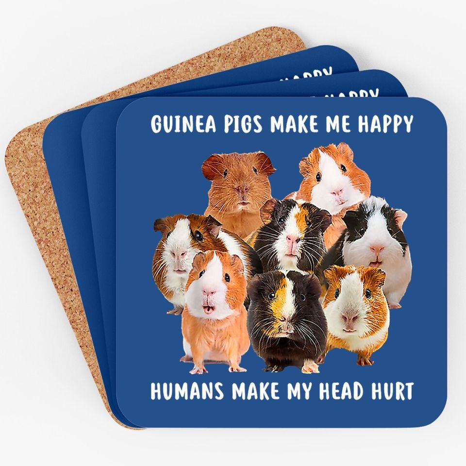 Pig Coaster Make Me Happy Guinea Coaster