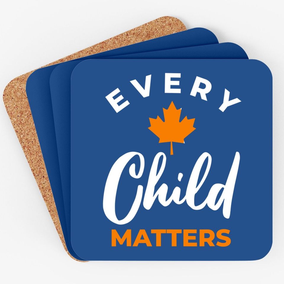 Orange Coaster Day Canada Marple Leaf Every Child Matters Coaster