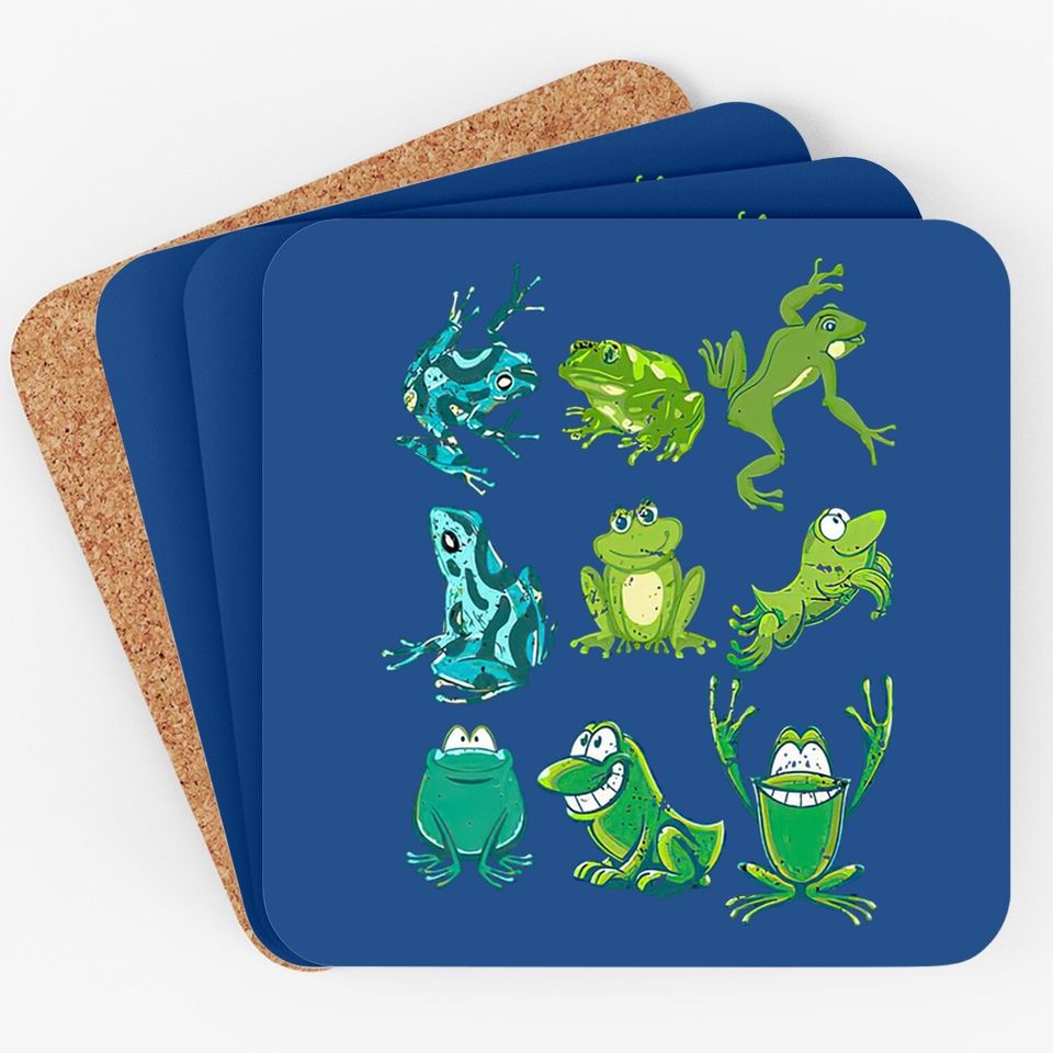 Rainforest Amphibian Gift Idea Cute Frog Coaster