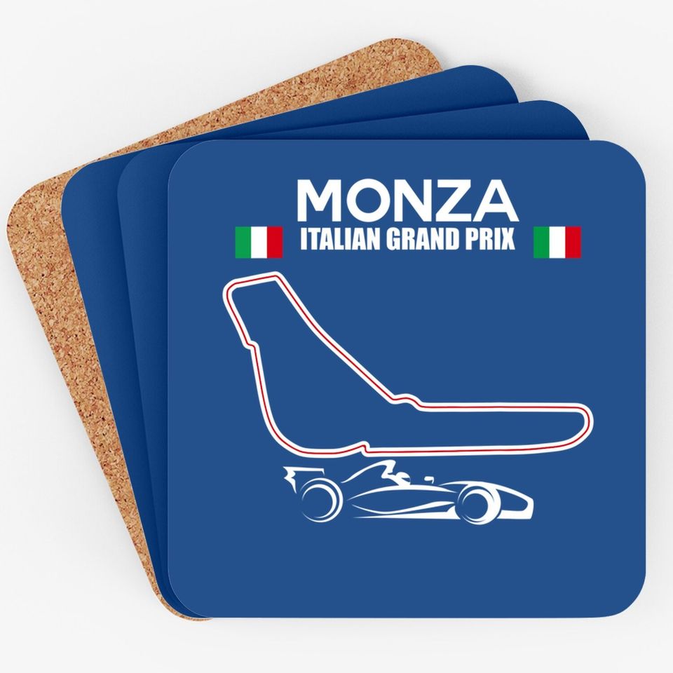 Monza Circuit Formula Racing Car Italian Grand Prix Coaster