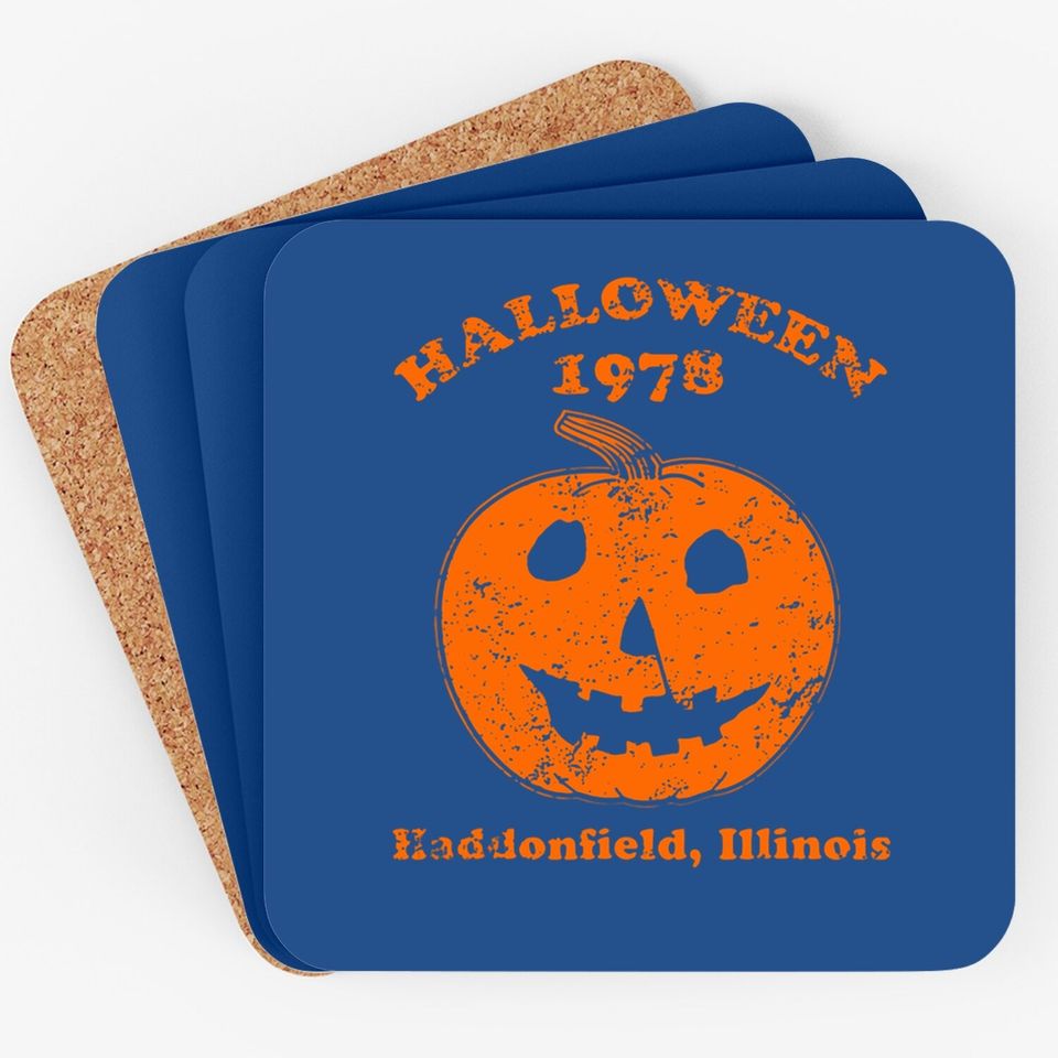Halloween 1978 Holiday Spooky Gift Myers Pumpkin Haddonfield Coaster