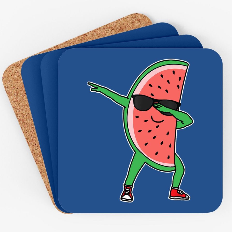 Dabbing Watermelon Kawaii Dab Summer Fruit Melon Coaster