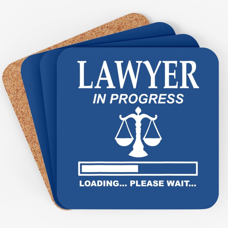 Scales Of Justice Lawyer In Progress Law School Student Fun Coaster