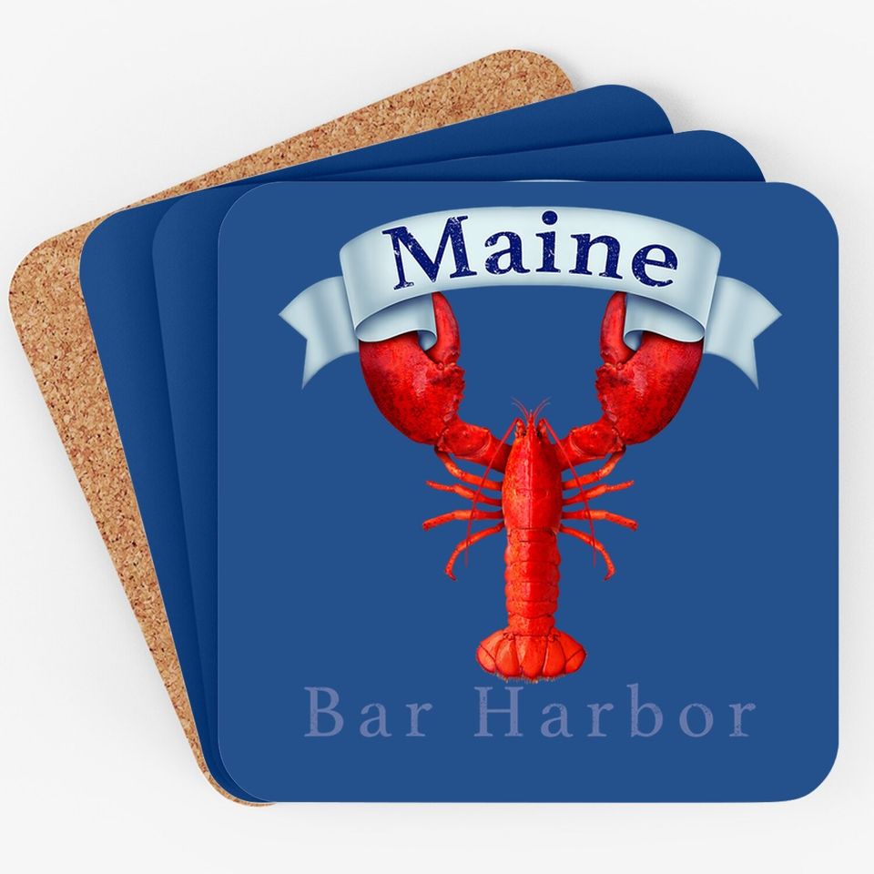 Maine State Bar Harbor Lobster Coaster