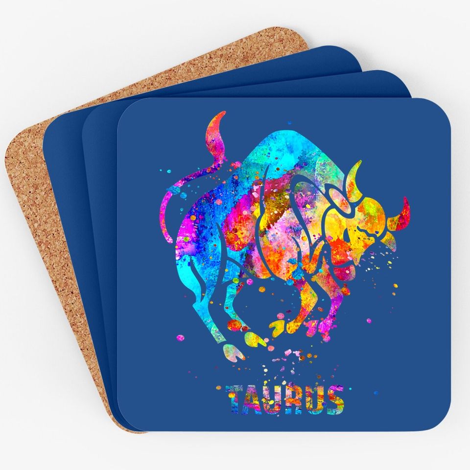 Taurus Zodiac Sign Coaster