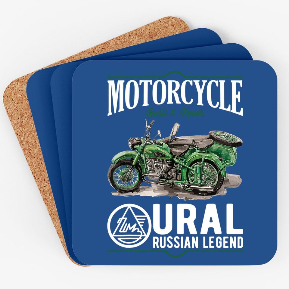 Ural Motorcycle Offroad Motorcyclist Coaster