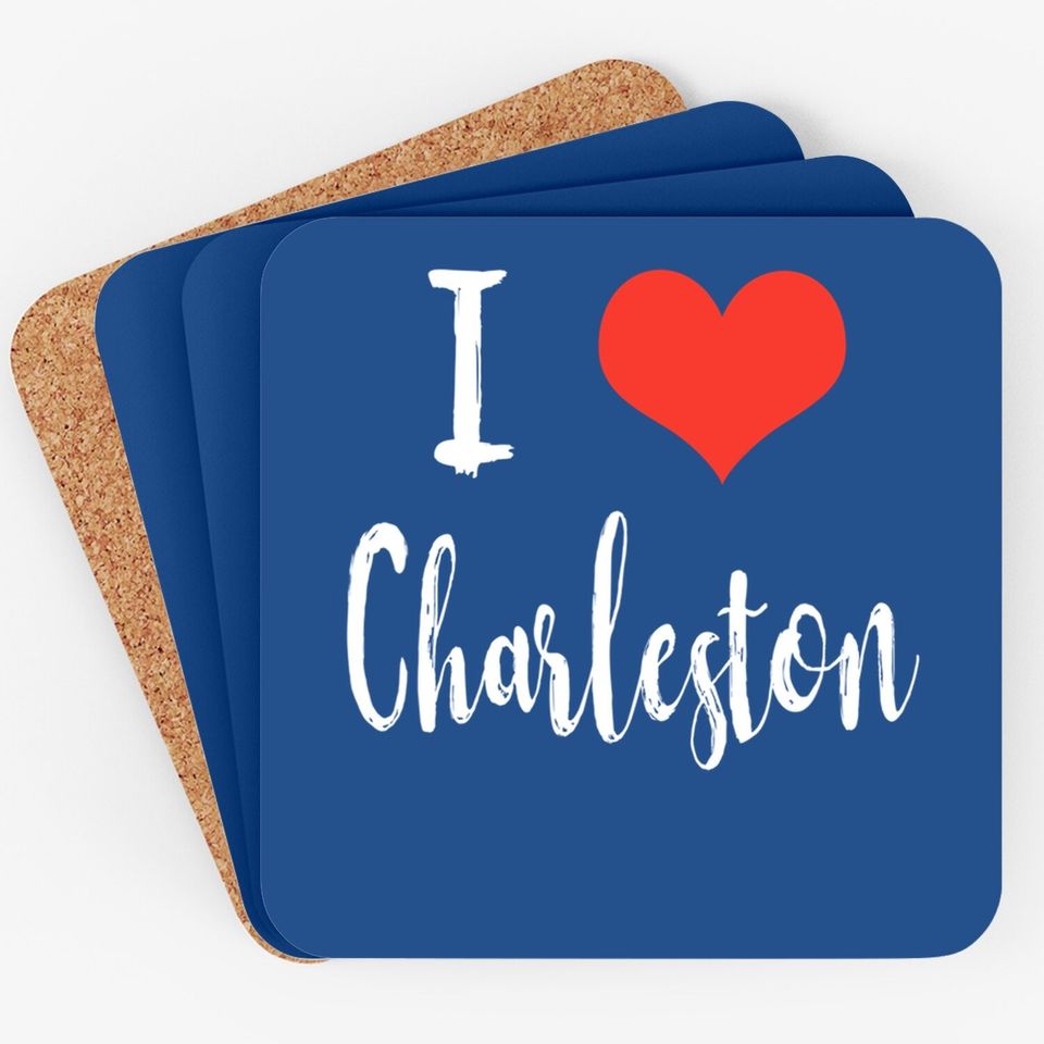 I Love Charleston Coaster