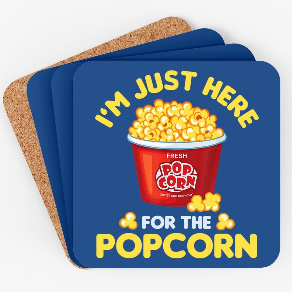 Popcorn Vintage Funny Coaster