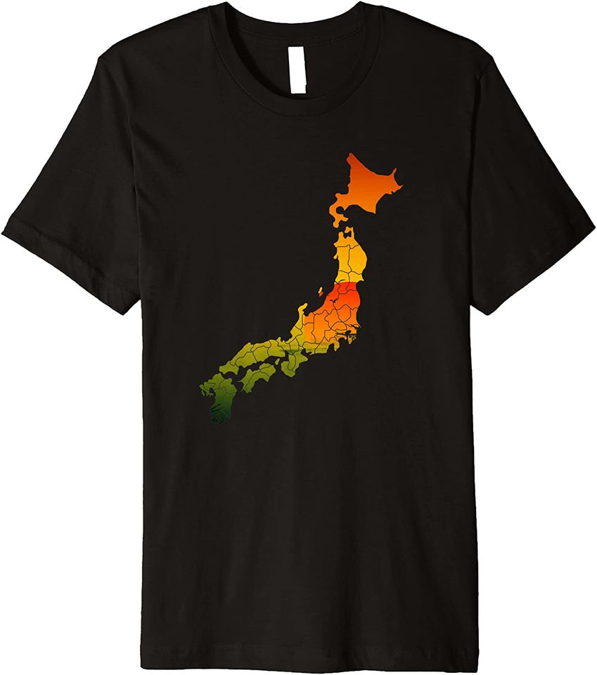 Artistic Japanese Islands T Shirt