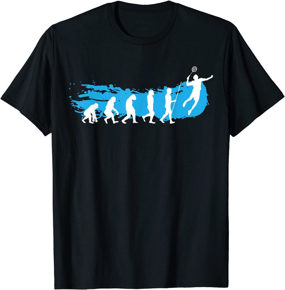 Evolution Badminton | Shuttlecock | Badminton player gift T-Shirt