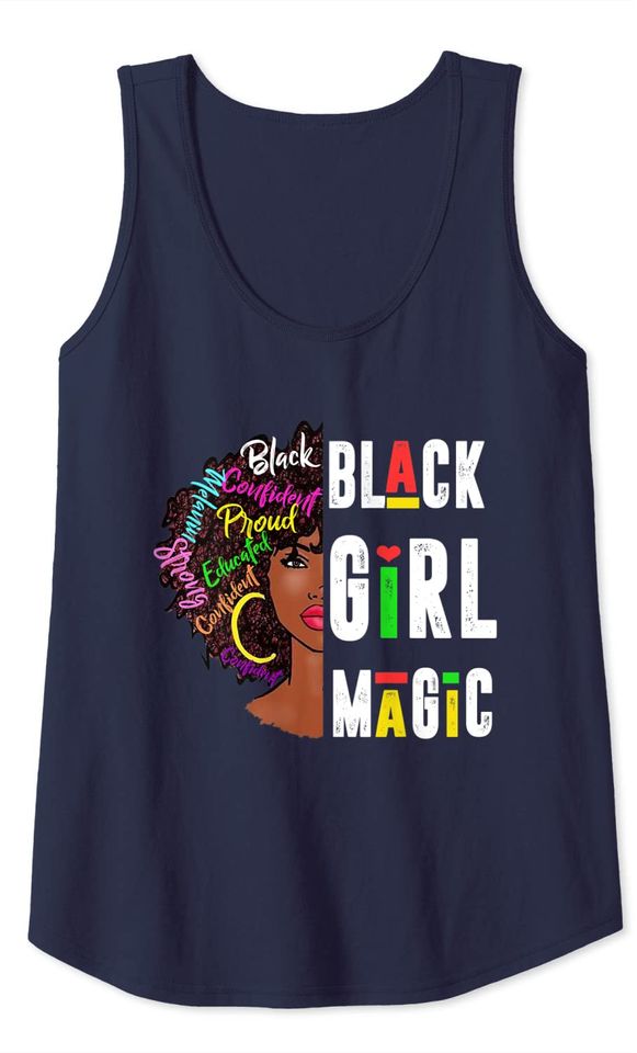 Young Gifted Black Gift Black Girl Magic and Black History Tank Top