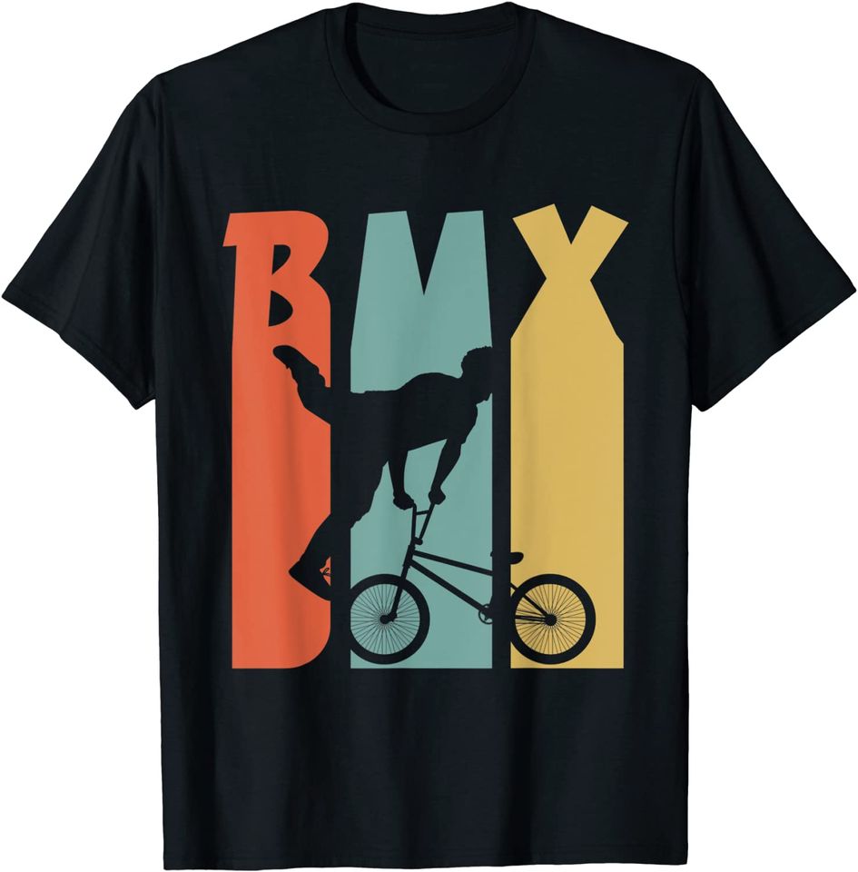 BMX, Retro BMX Bike Rider, vintage Retro 1970's style T-Shirt
