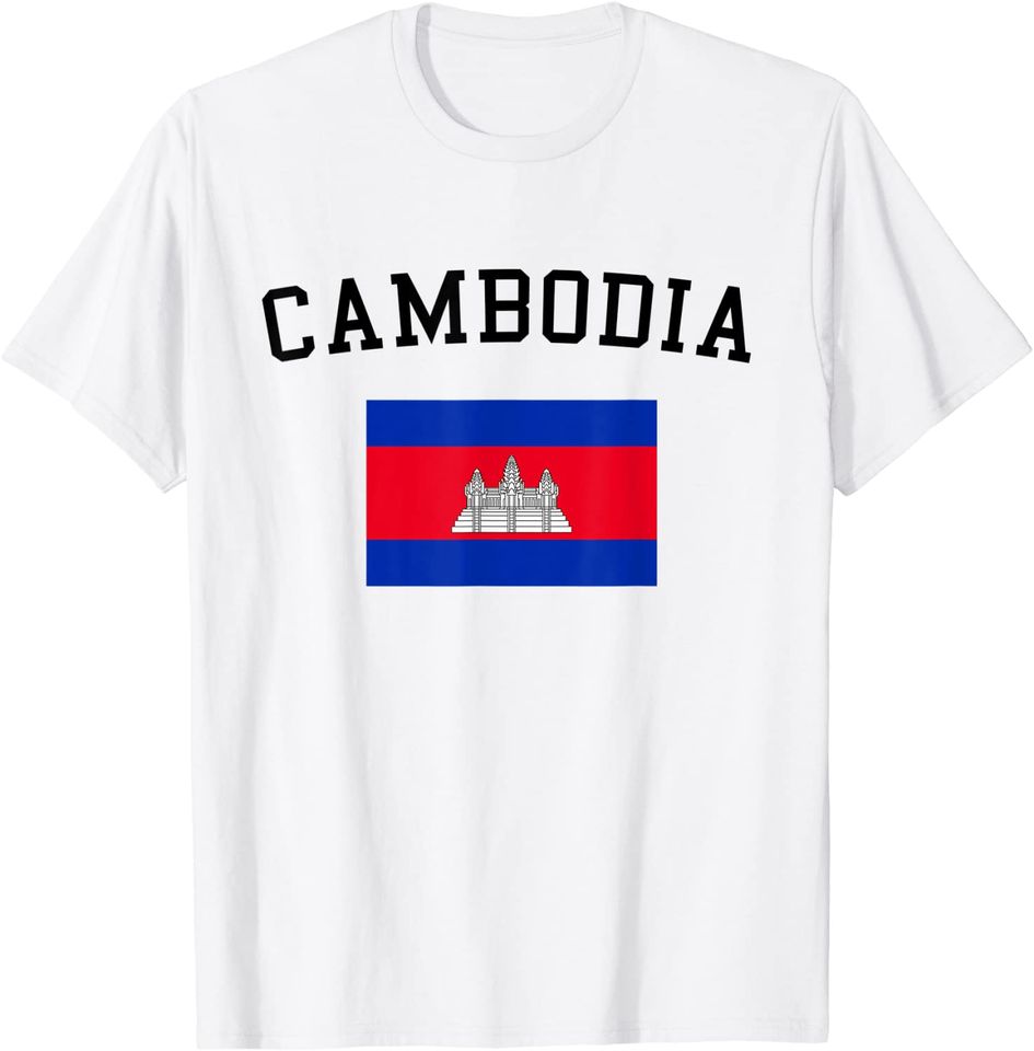 Cambodian Pride Flag T Shirt