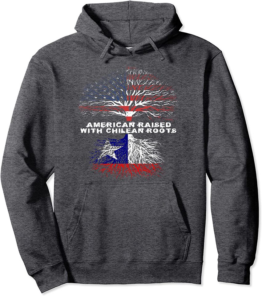 American Raised with Chilean Roots Chile Pullover Hoodie