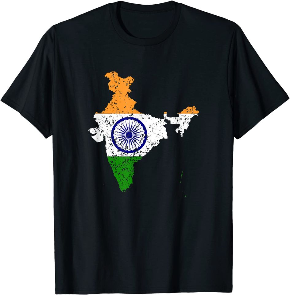 India Country Map Pride T Shirt