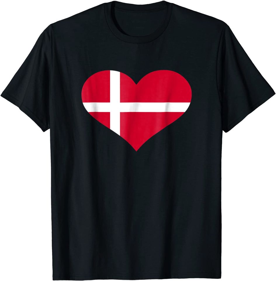 Denmark heart flag T-Shirt