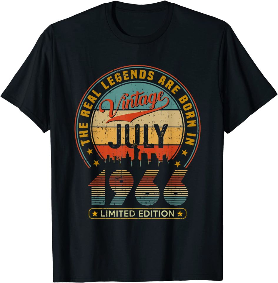 The Real Legend Are Born In July 1966 Limited Edition Custom T-Shirt