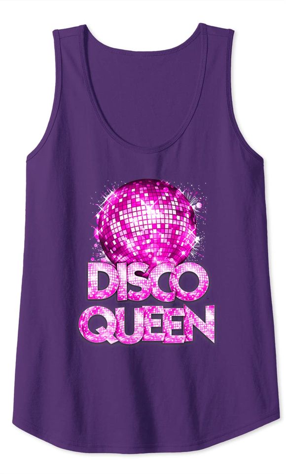 Disco Queen 70's Disco Themed Vintage Seventies Costume Tank Top