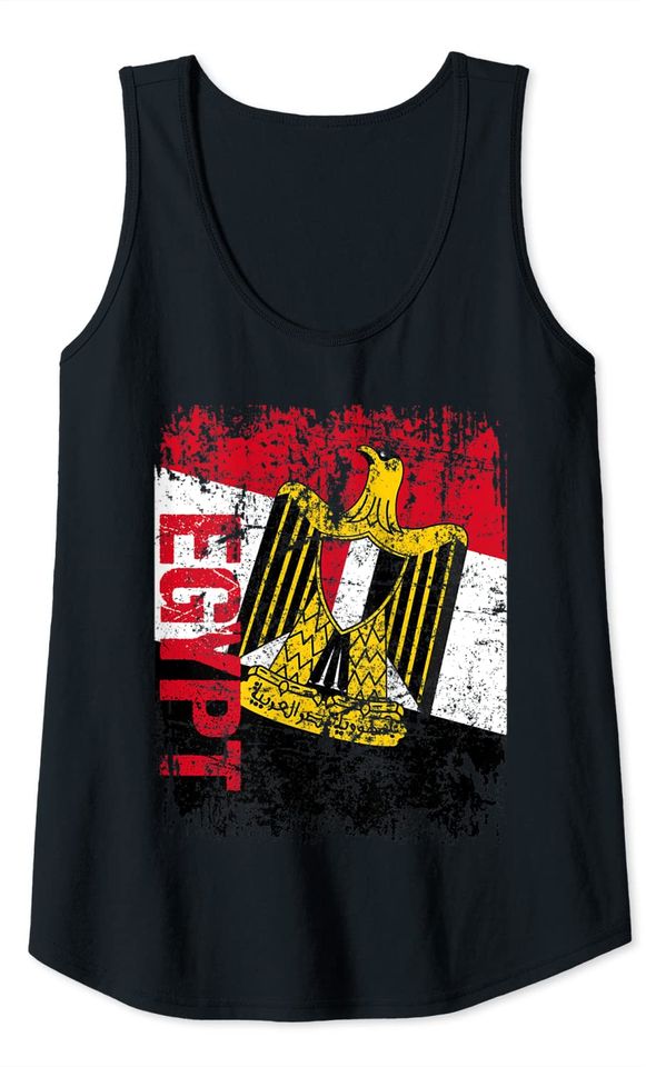 EGYPT EGYPTIAN Flag Vintage Distressed EGYPT Tank Top
