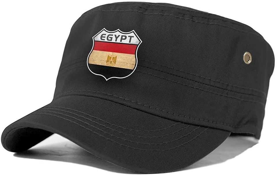 Flag of Egypt Highway Shield Adult Cap Army Hat