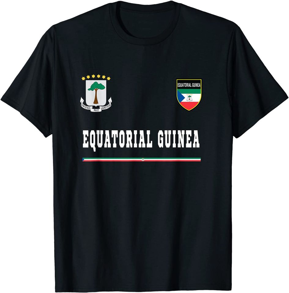 Equatorial Guinea Sport/Soccer Jersey Flag Football T-Shirt
