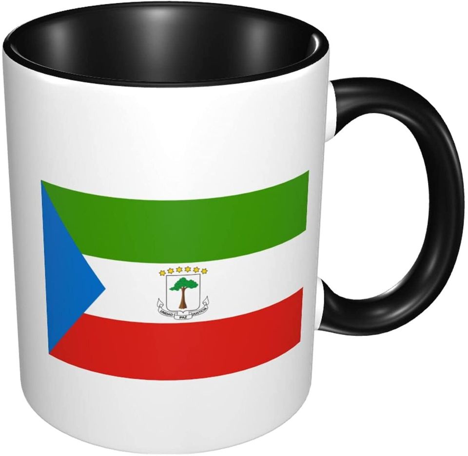 Flag Of Equatorial Guinea Novelty Ceramic Coffee Mug