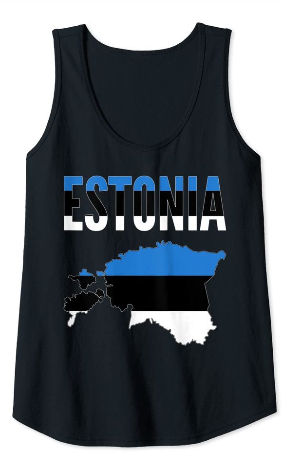 Estonian Gift Flag Tank Top