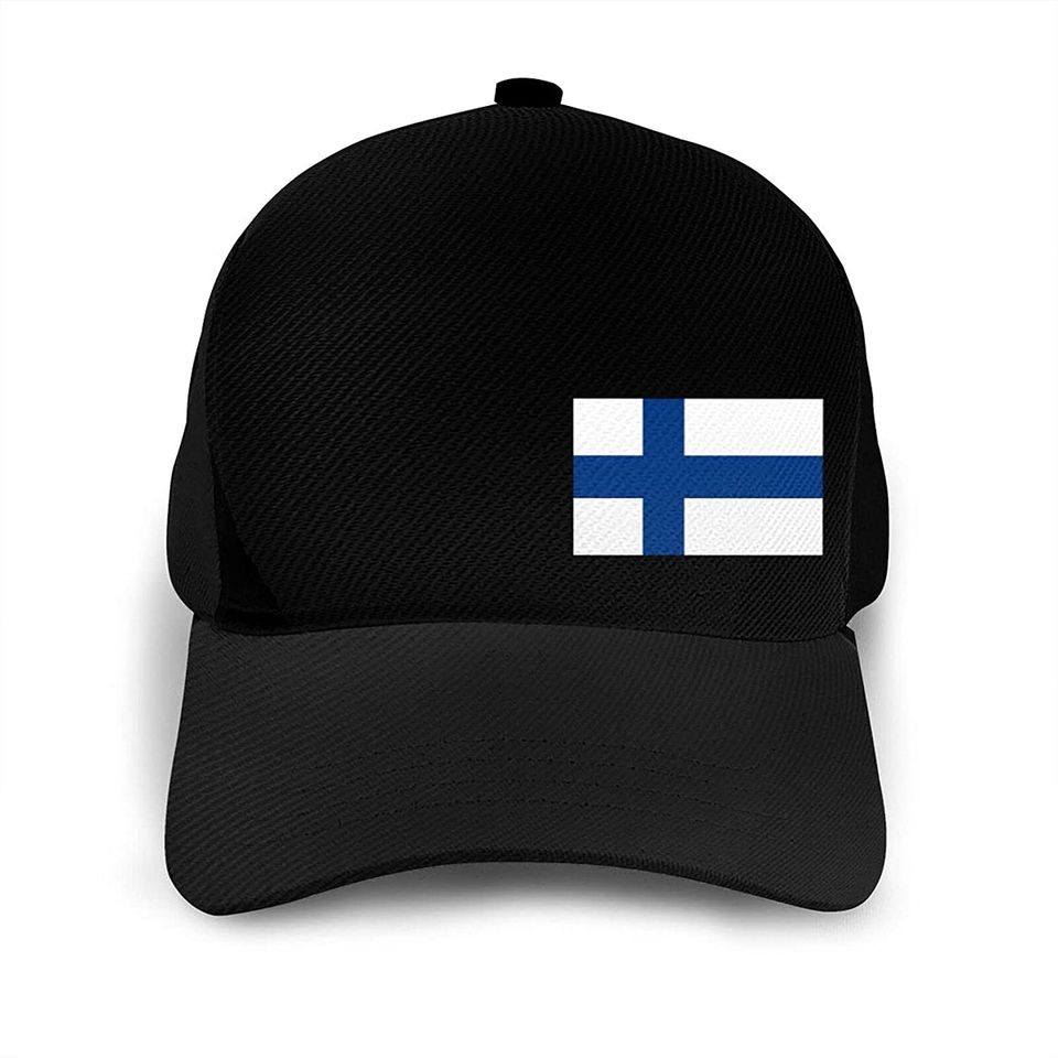 Inspier White Flag of Finland Baseball Hat