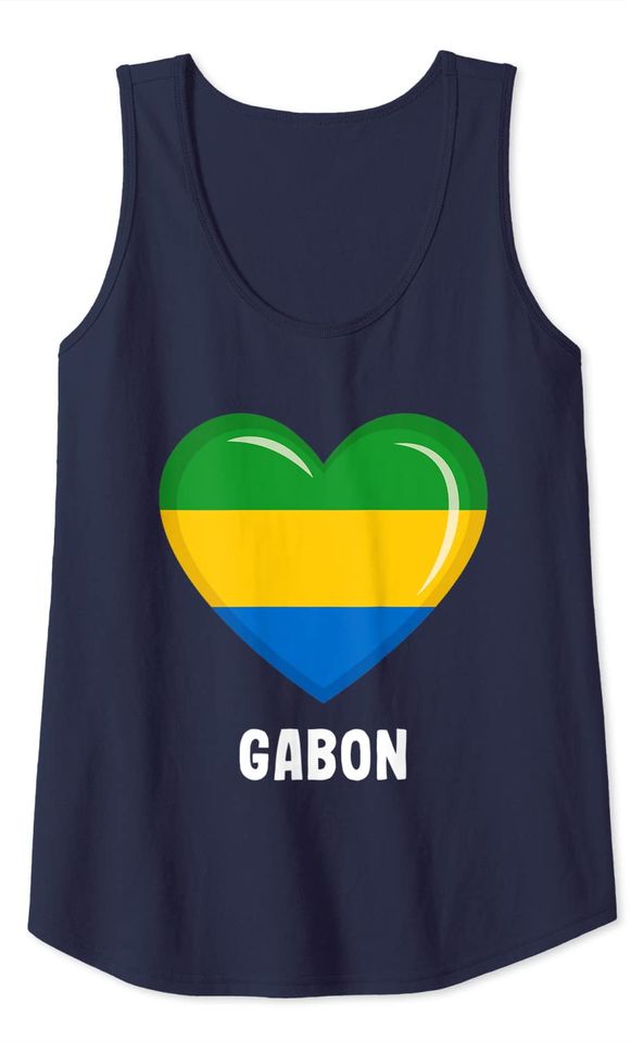 Gabon Flag Tank Top Tank Top