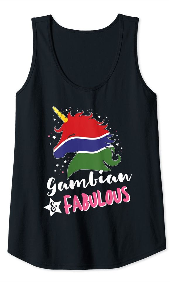 Gambian Unicorn Flag Tank Top