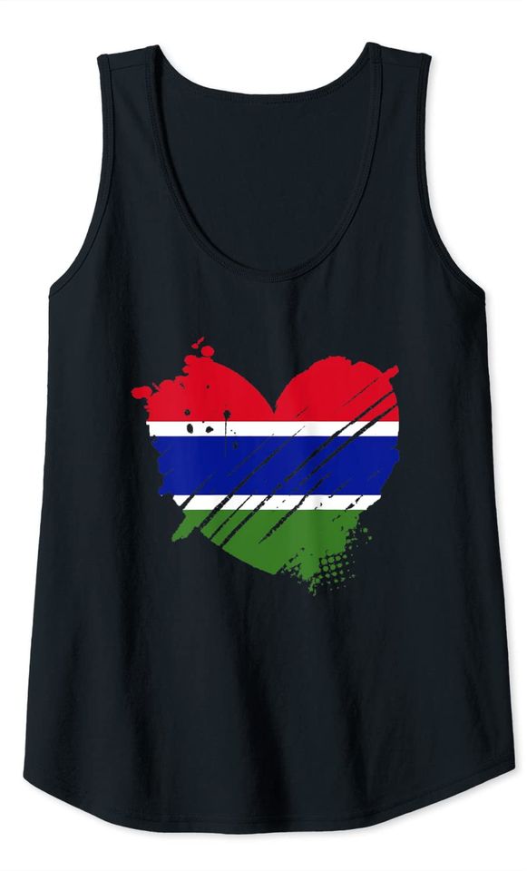 Gambia Flag I love Gambia It is in my DNA Gift for Gambians Tank Top