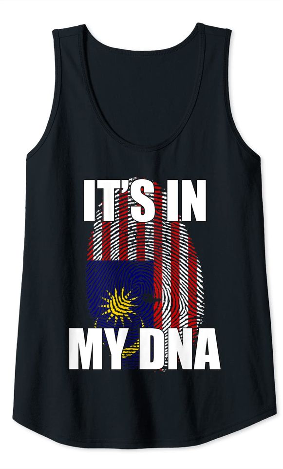 It's In My DNA Malaysian Flag Tank Top