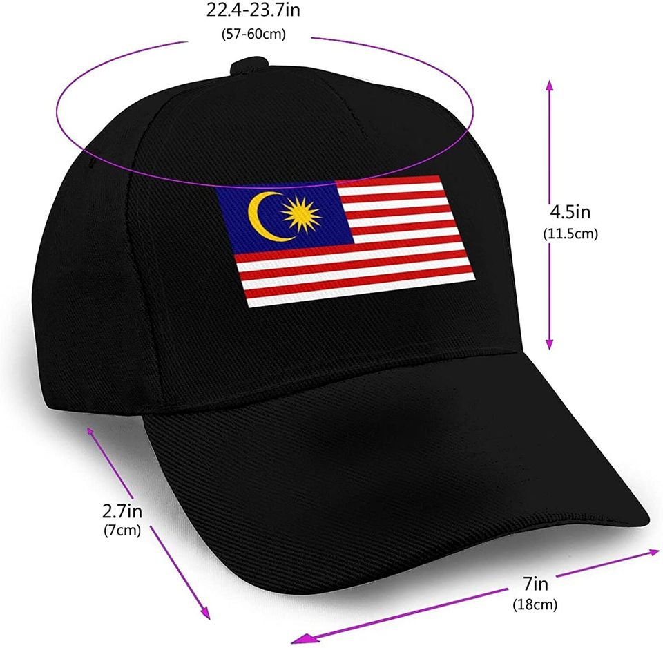 Inspier White Flag of Malaysia Baseball Hat