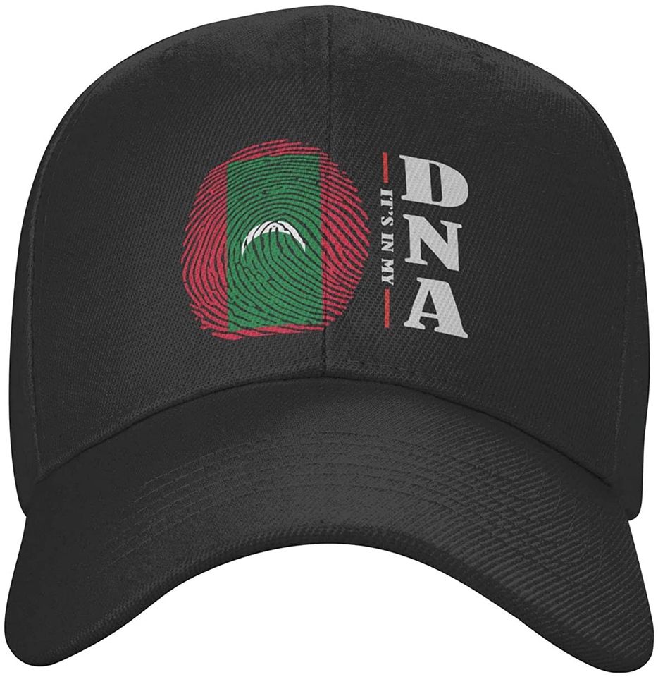 Its in My DNA Maldives Flag Washed Baseball Cap