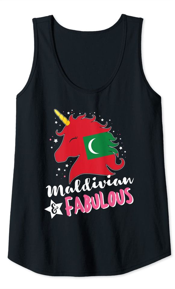 Unicorn Maldives Flag Tank Top