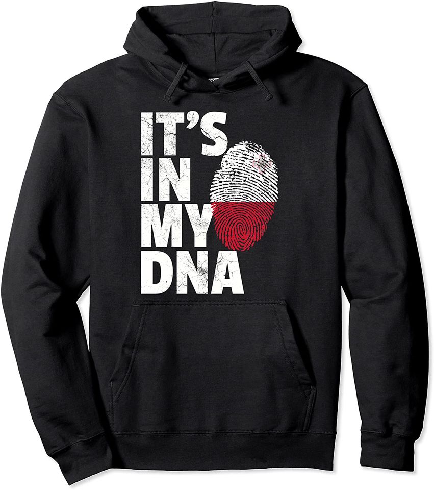 IT'S IN MY DNA Malta Flag Pride National Roots Country Gift Pullover Hoodie