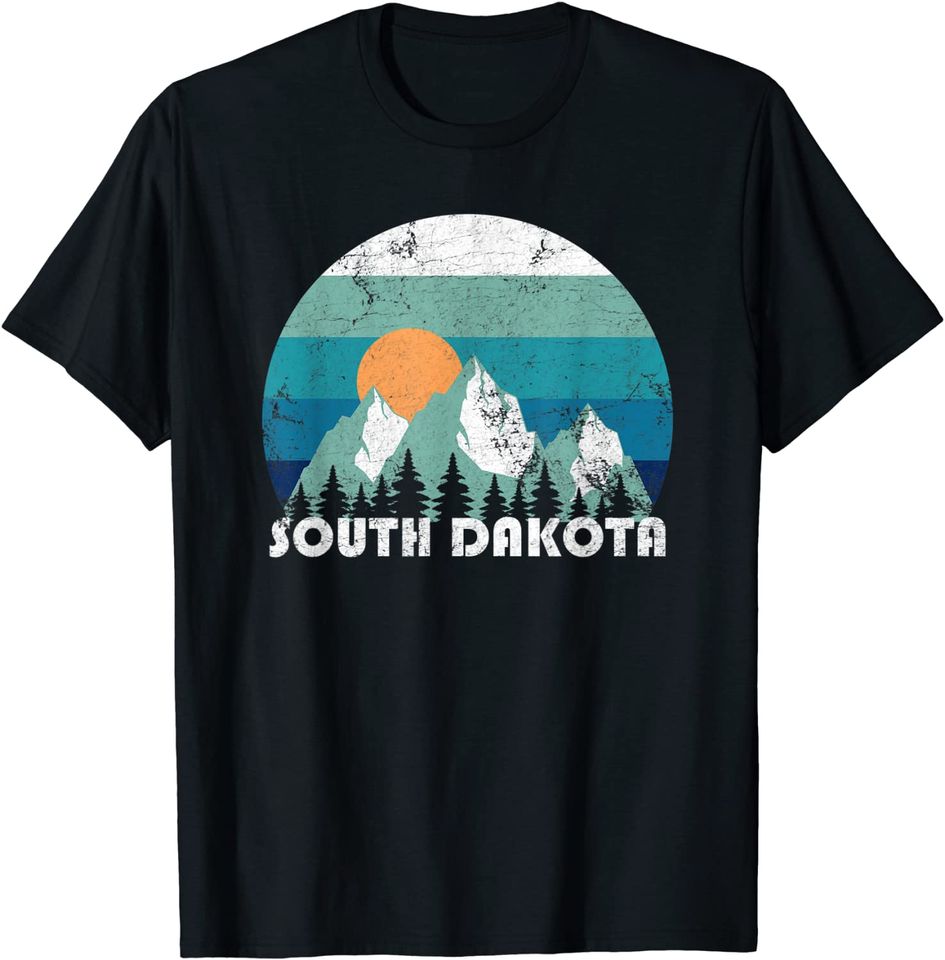 South Dakota State Retro Vintage T Shirt