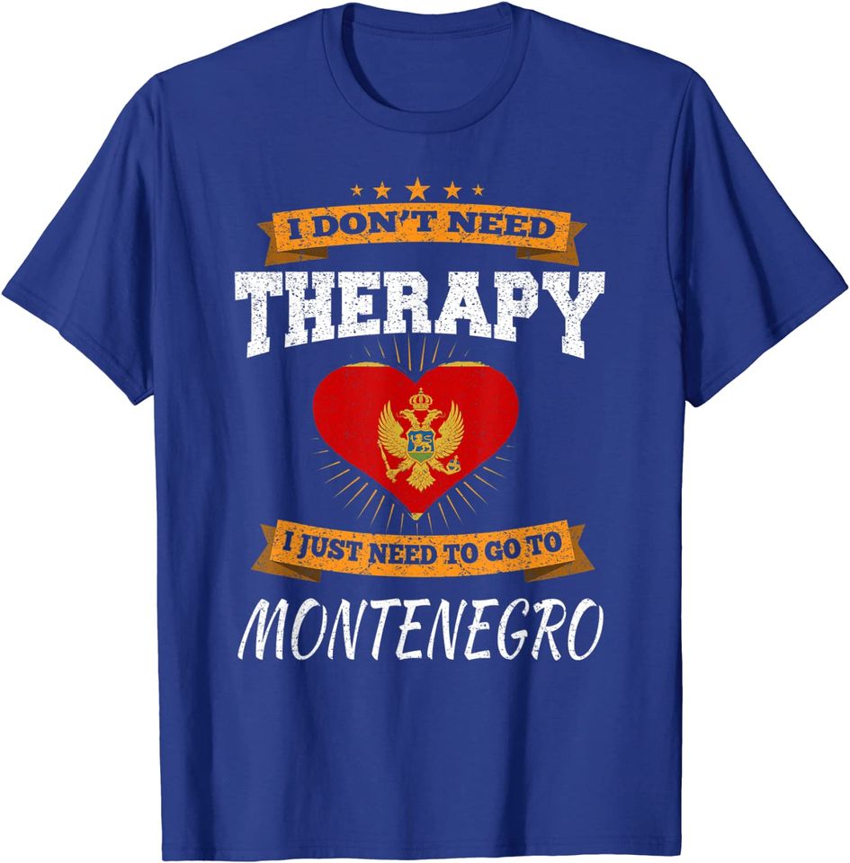 Montenegro Flag I Vacation Gift I Funny Montenegro T-Shirt