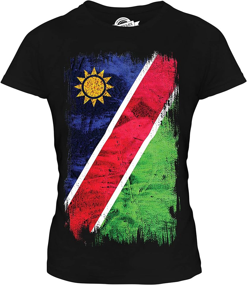 CandyMix Women's Namibia Grunge Flag T Shirt