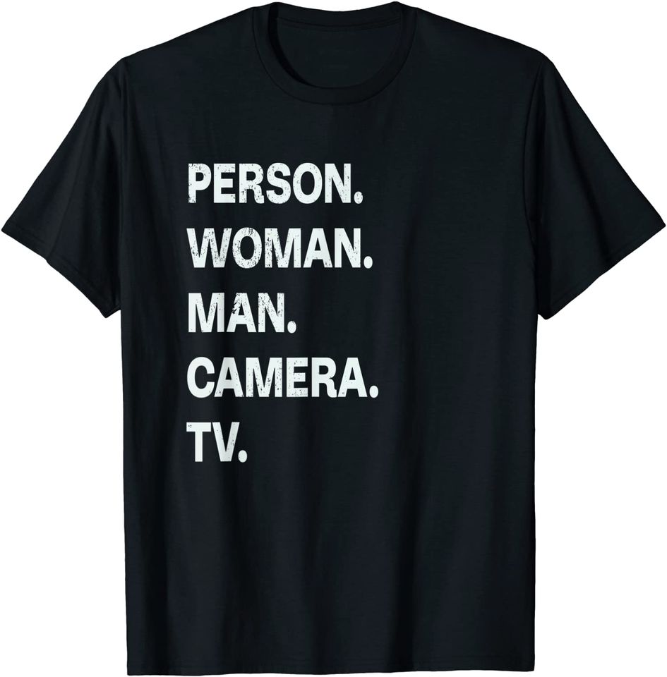Person Woman Man Camera TV Vintage Gift T-Shirt
