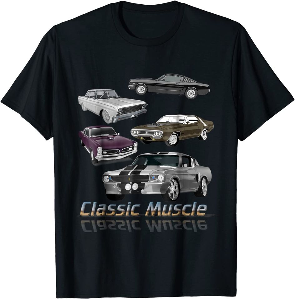 Classic American Muscle Cars Vintage T Shirt