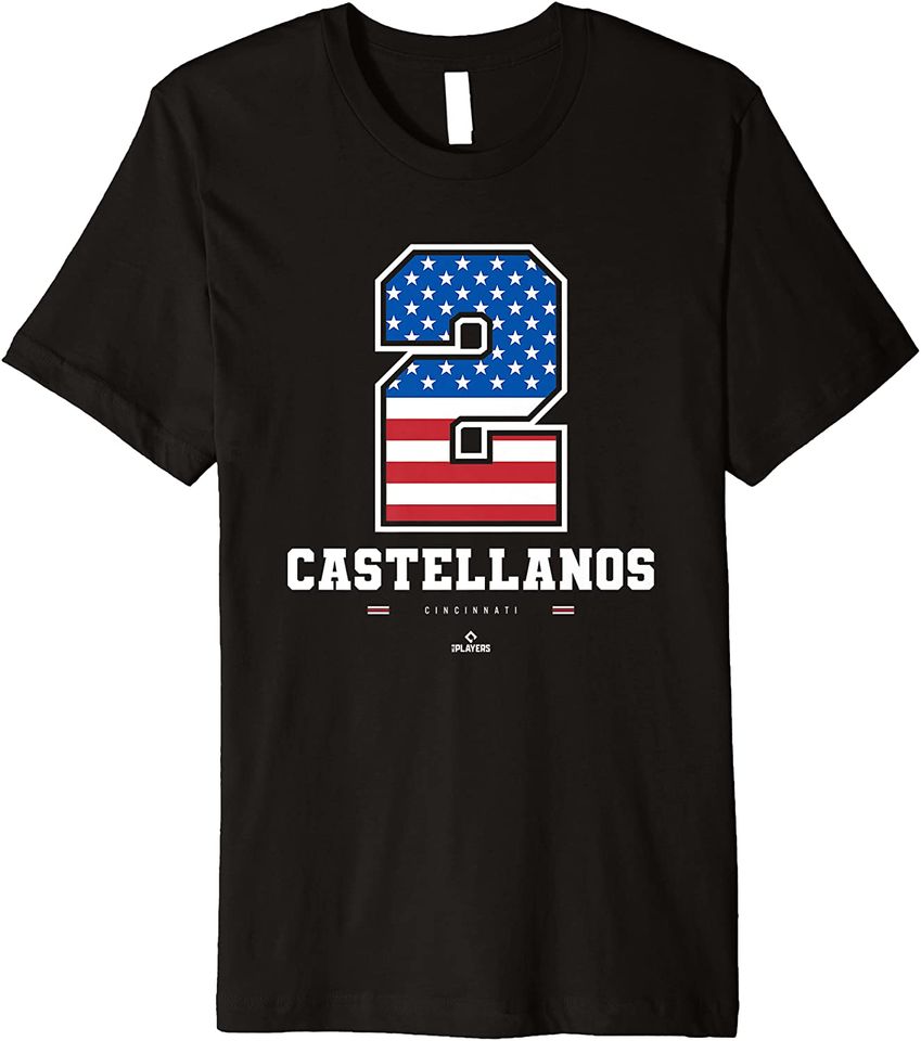 Nick Castellanos US Flag Number T-Shirt