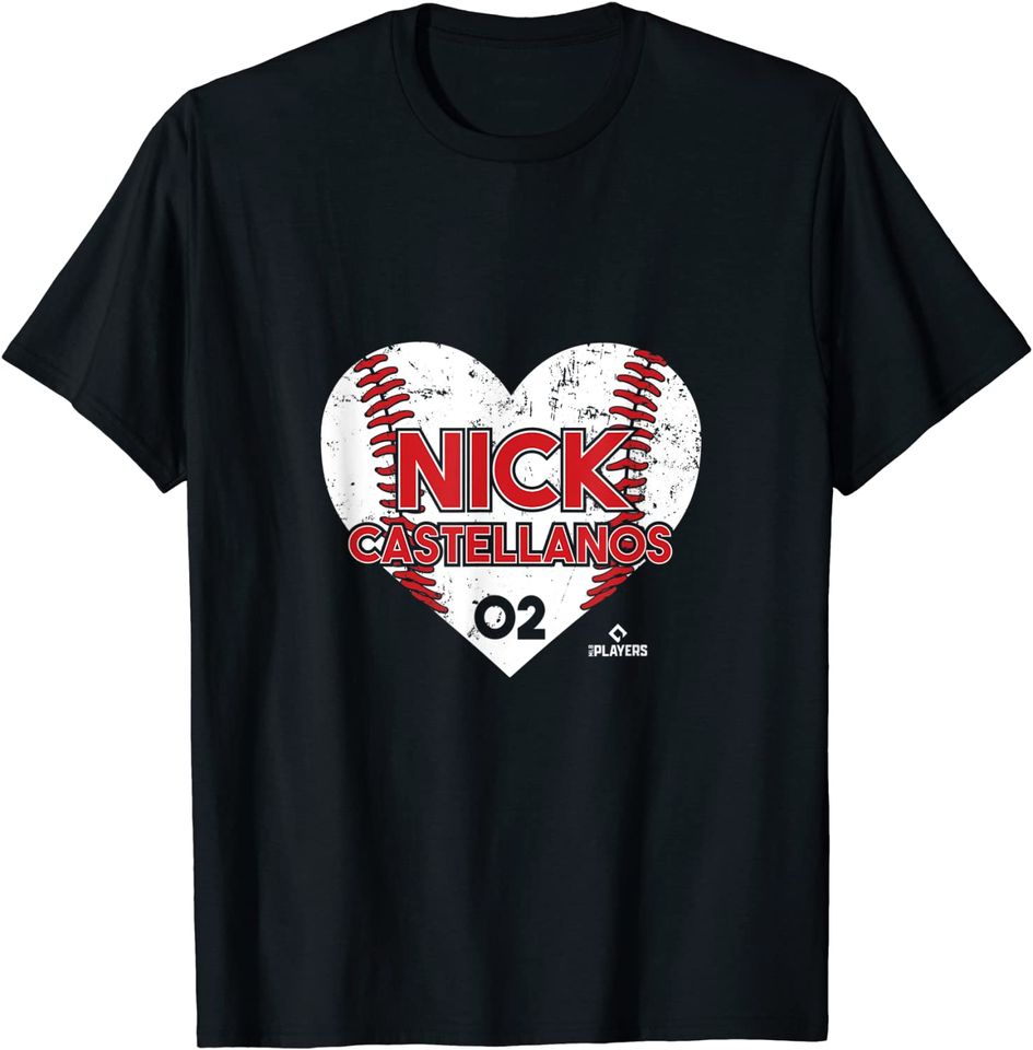 Nick Castellanos Heart Baseball T-Shirt