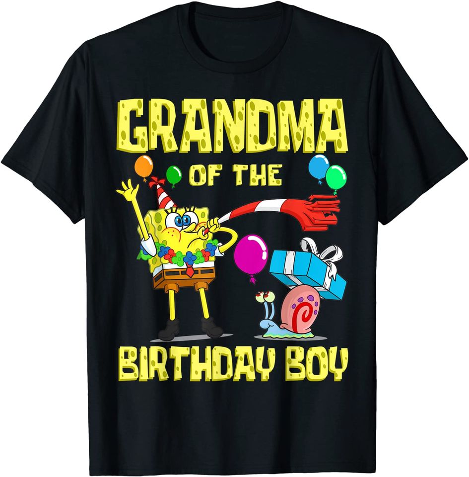 Grandma of the Birthday Boy Theme Party T-Shirt